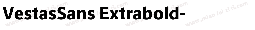 VestasSans Extrabold字体转换